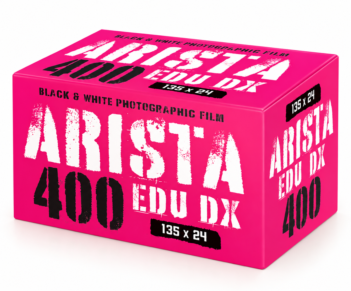 Arista EDU DX 400 35mm – Película Blanco y Negro ISO 400 (24 Exposiciones)
