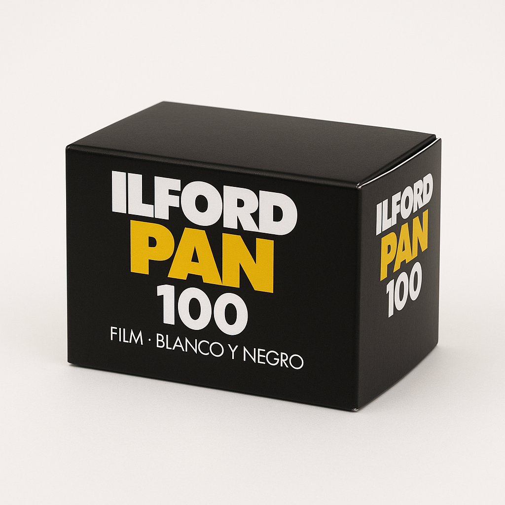Ilford Pan F Plus 35mm 36 Pose – Pellicola Bianco E Nero ISO 50, Alta Definizione, Grana Fine, Confezione Da 10 Rulli