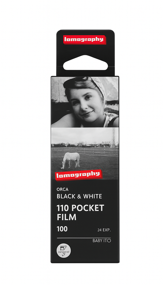 Película Lomography Orca 110 – Blanco y Negro ISO 100