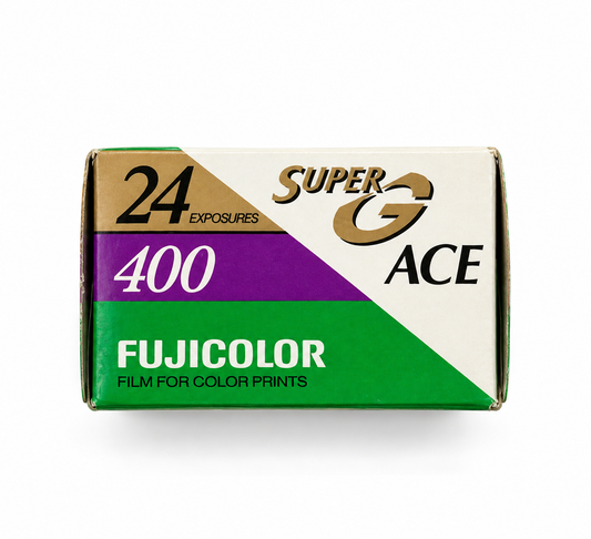 Fujicolor Super G ACE 400 – 35 mm – 24 exposiciones – Película expirada
