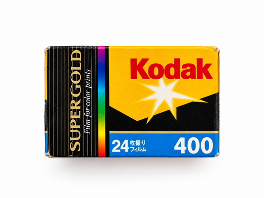 Kodak Super Gold 400 – 35 mm – 24 exposiciones – Película expirada