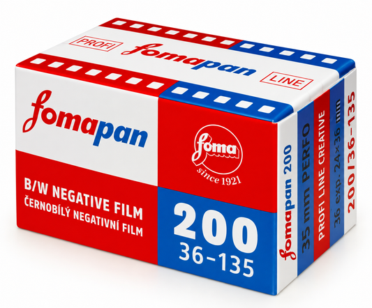 Foma Fomapan 200 Creative Retro Edition 35mm – Película Blanco y Negro ISO 200 (36 Exposiciones)