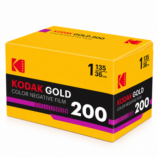 Eastman Kodak Gold 200 35mm – Película Fotográfica Color ISO 200 (36 Exposiciones)