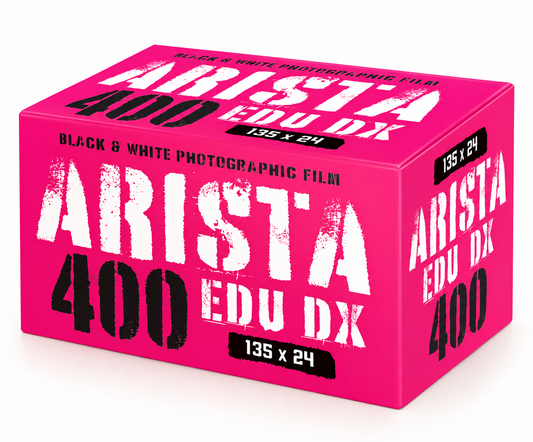 Arista EDU DX 400 35mm – Película Blanco y Negro ISO 400 (24 Exposiciones)