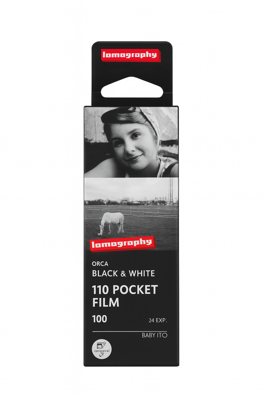 Película Lomography Orca 110 – Blanco y Negro ISO 100