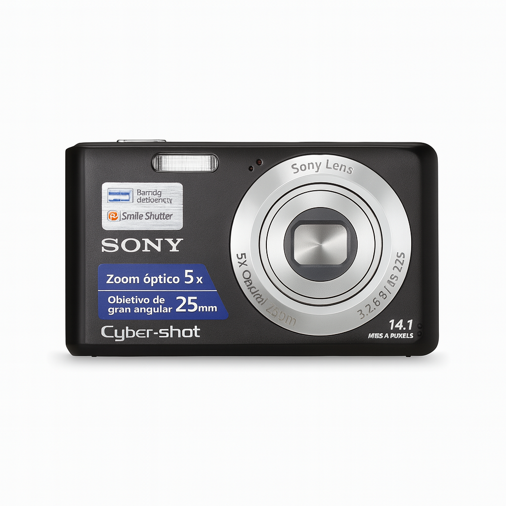 Sony Cyber‑Shot DSC‑W520 – Compacta 14.1 MP | Zoom 5× (25‑125 mm) | Smart Auto | Pantalla 2.7″ táctil