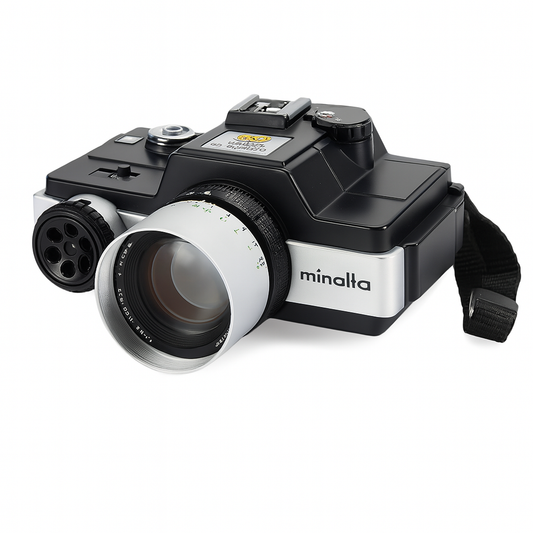 Minolta 110 Zoom SLR – Reflex Mini con zoom 25–50 mm | Prioridad Apertura | Enfoque manual
