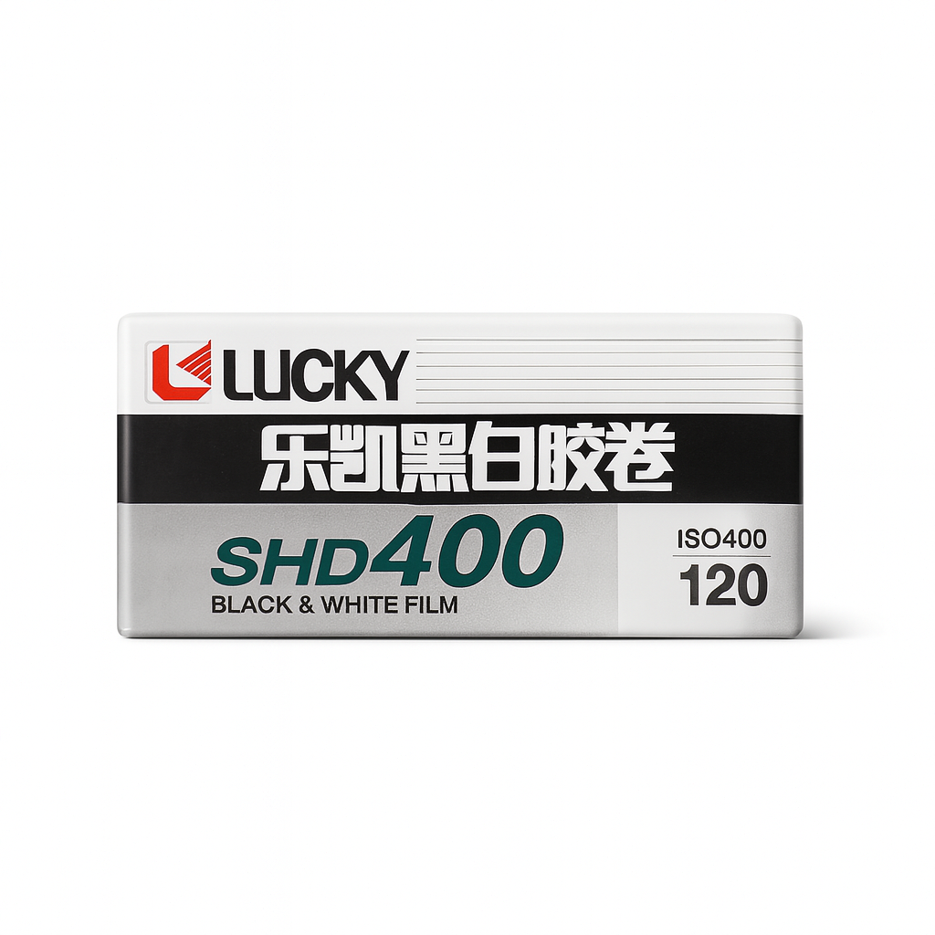 Película Lucky SHD 400 – Película Blanco y Negro Formato Medio (120)