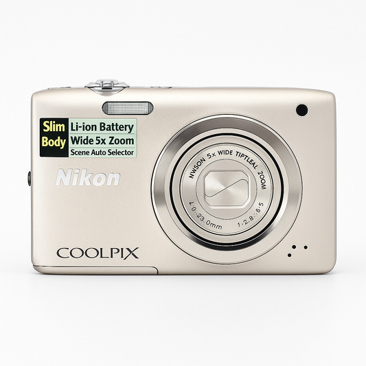 Nikon COOLPIX S2600 – Compacta digital 14 MP | Zoom óptico 5× | Vídeo HD | e‑VR