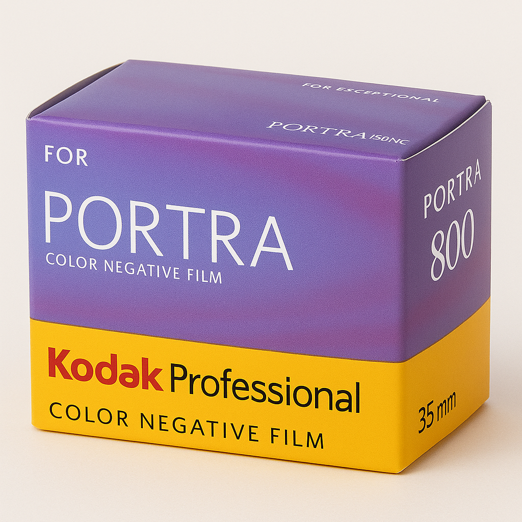 Película Kodak Portra 800 en formato 35 mm