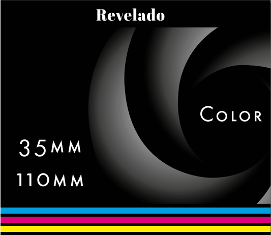 Solo revelado de película a color – 110 y 35 mm
