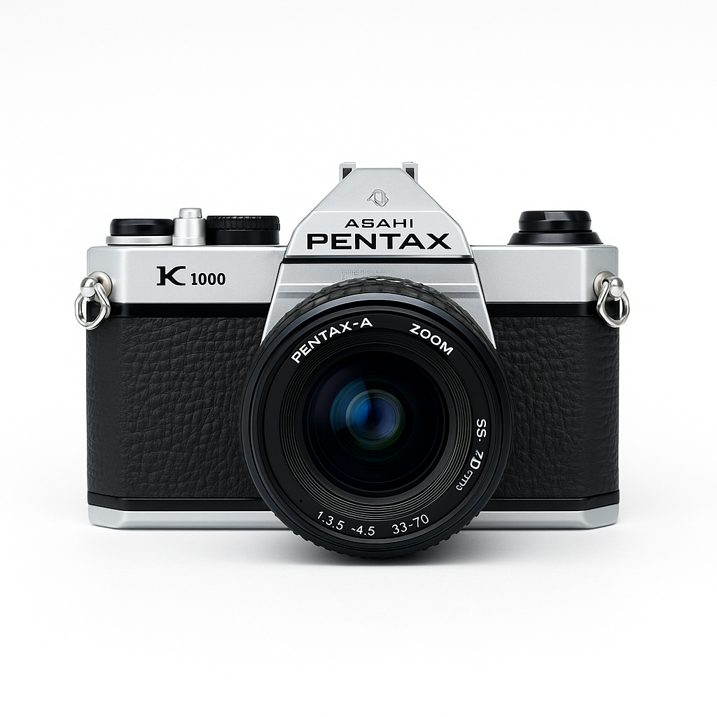 Cámara analógica Pentax K1000 – Cámara réflex 35 mm manual | Duradera, fiable, educativa